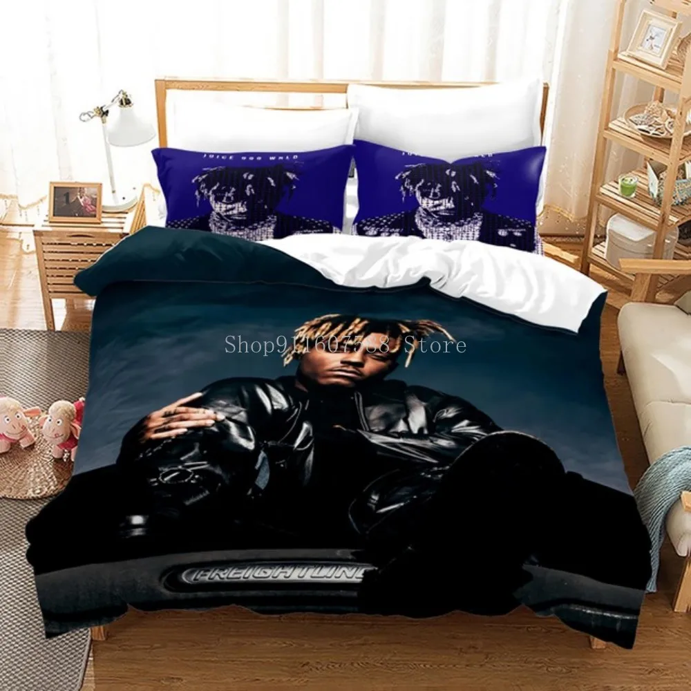 Juice Wrld 3D Bedding Set Single Twin Full Queen King Size Stars Juice Wrld Bed Set Children's Kid Bedroom Duvetcover Sets