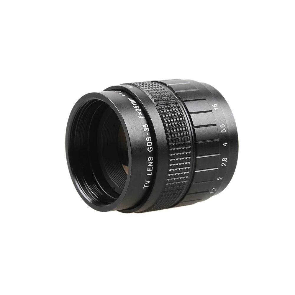 35mm F1.7 CCTV 무비 렌즈 + C-M4/3 마운트 링 + 렌즈 후드 + 파나소닉 GF1 GF5 GF9 GF8 GF7 GF6 G3 G7 G1 G10 C-M43 용 매크로 링