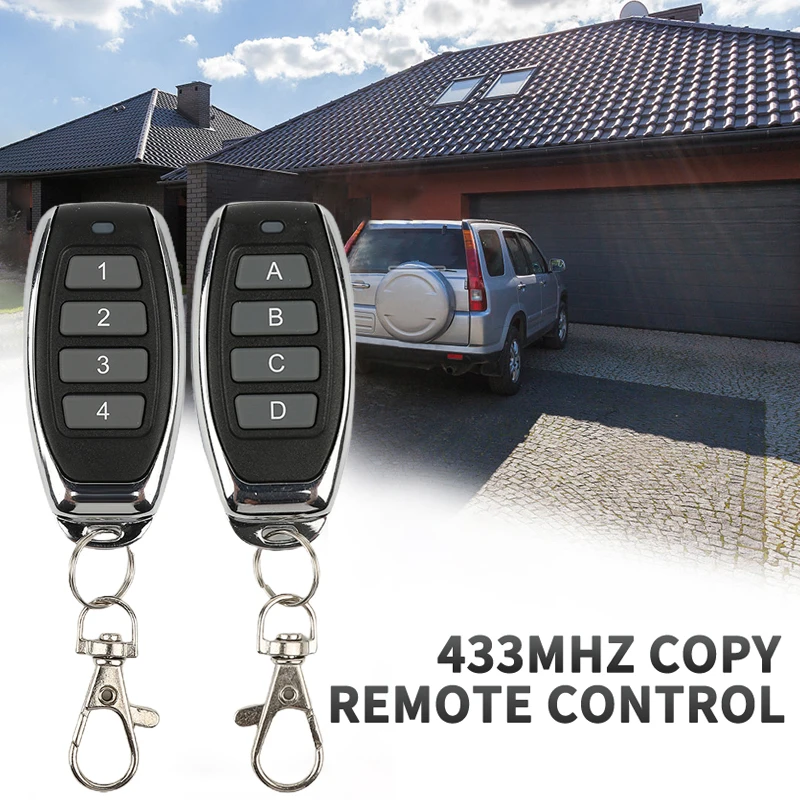 433MHZ Copy Remote Control Fixed Learning Code Cloning Duplicator Key Fob Distance Remote Controller For Gate Garage Door