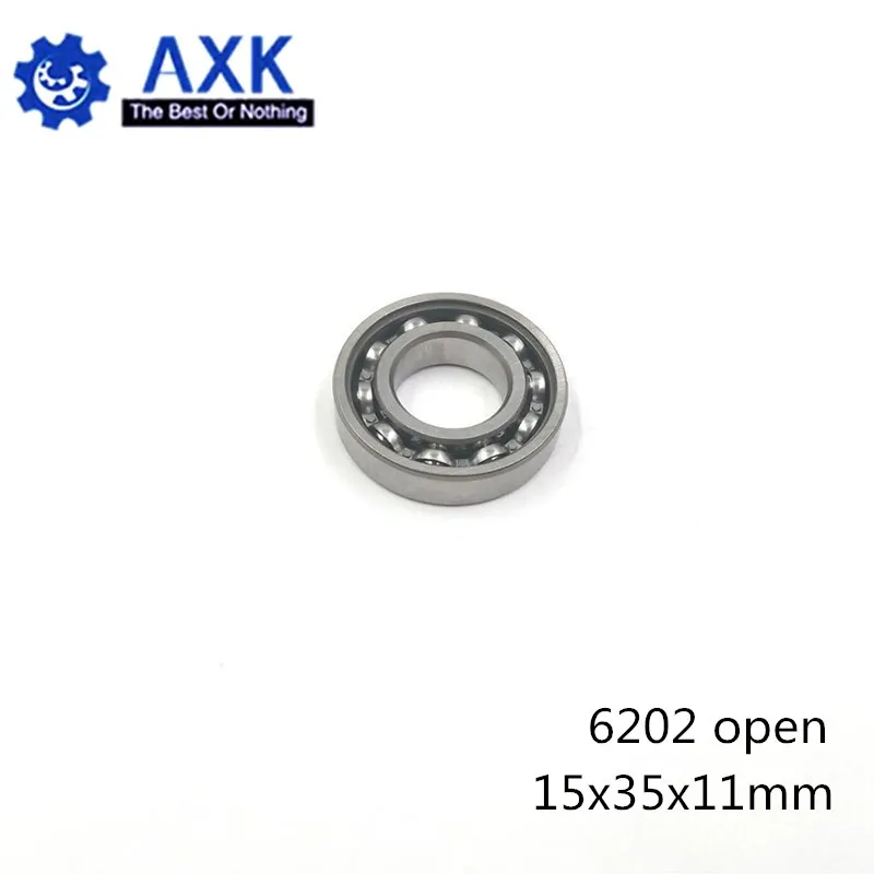 

6202 Bearing 15*35*11 mm ABEC-3 P6 ( 4 PCS ) For Motorcycles Engine Crankshaft 6202 OPEN Ball Bearings Without Grease