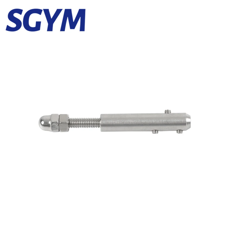 10pcs handscrew Clamp Wire Rope 4mm Threaded Stud Tension End Fitting with Hexagon Grub Screw Bolts buckle for Stair Deck Post