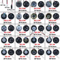 2x 8 32 Ohms 8R 32R 0.5W 1W 2W Diameter 20 23 26 28 30 32 36 40 50 MM Ultra-thin Speaker W/ MX XH DuPont Line 1.25 2.54 Terminal