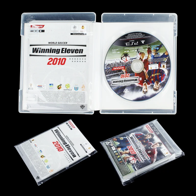 100pcs PS3 CD Game Case Resealable Sleeve OPP Plastic Bags Instruction Booklet Sleeves for Sony PS3 Manual Storage Accessories