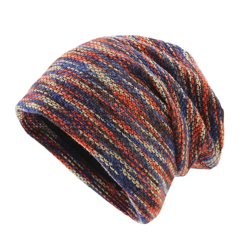 

Double Fabric Winter Warmful Beanies For Women and Men Unisex Colorful Skullies Winter Hat
