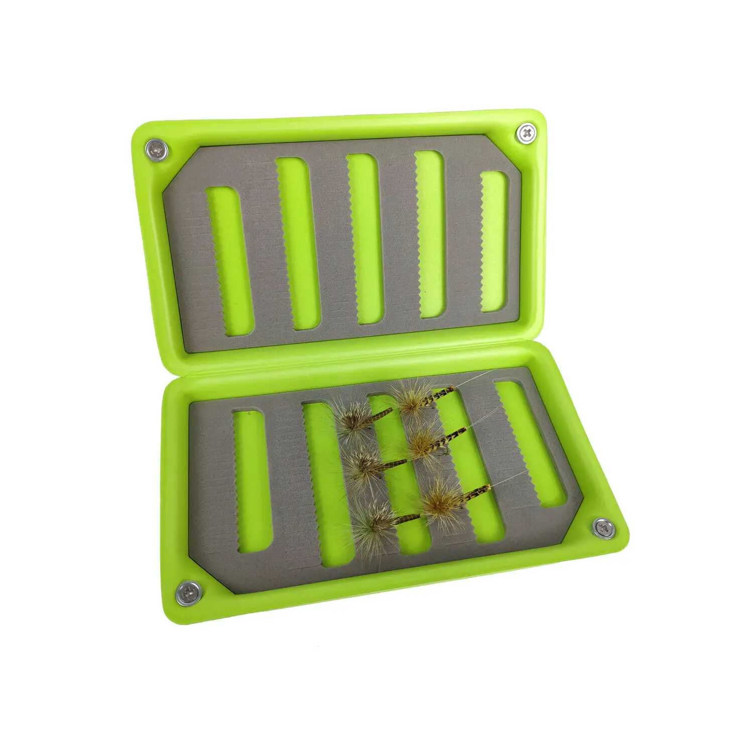 Aventik Float EVA Foam Fly Box Slit Foam Fly Fishing Box 6X3.48X1.2inch