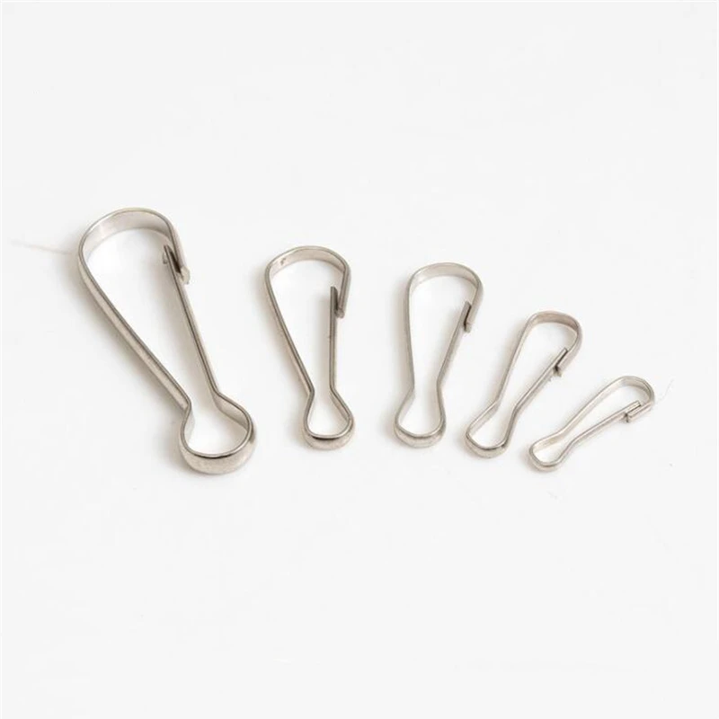 1Pack 16 20 25 32 40 50 55mm Metal Spring Hooks Clasp Connectors For Bracelet Necklace Chain Diy Jewelry Making Findings