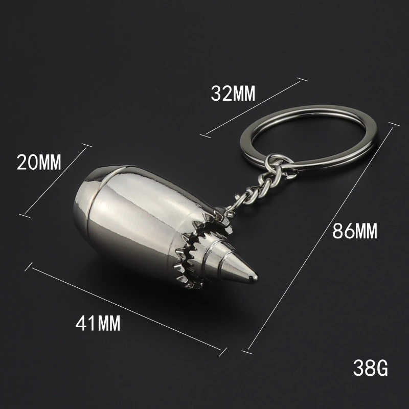 Airplane engine Pendant Necklaces Men Women Aircraft Turbine Brelok Bag Pendant Keychain Stainless steel Chain Fashion Jewelry