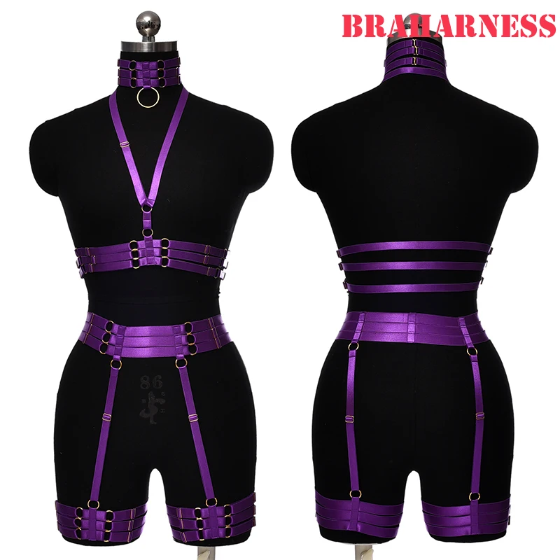 [Custom Wholesale]Bdsm Sexy Sexy Outfit Woman Erotic Hot Stocking on The Body Sexy Harness Bra Chest Bondage Lingerie Cage Bra