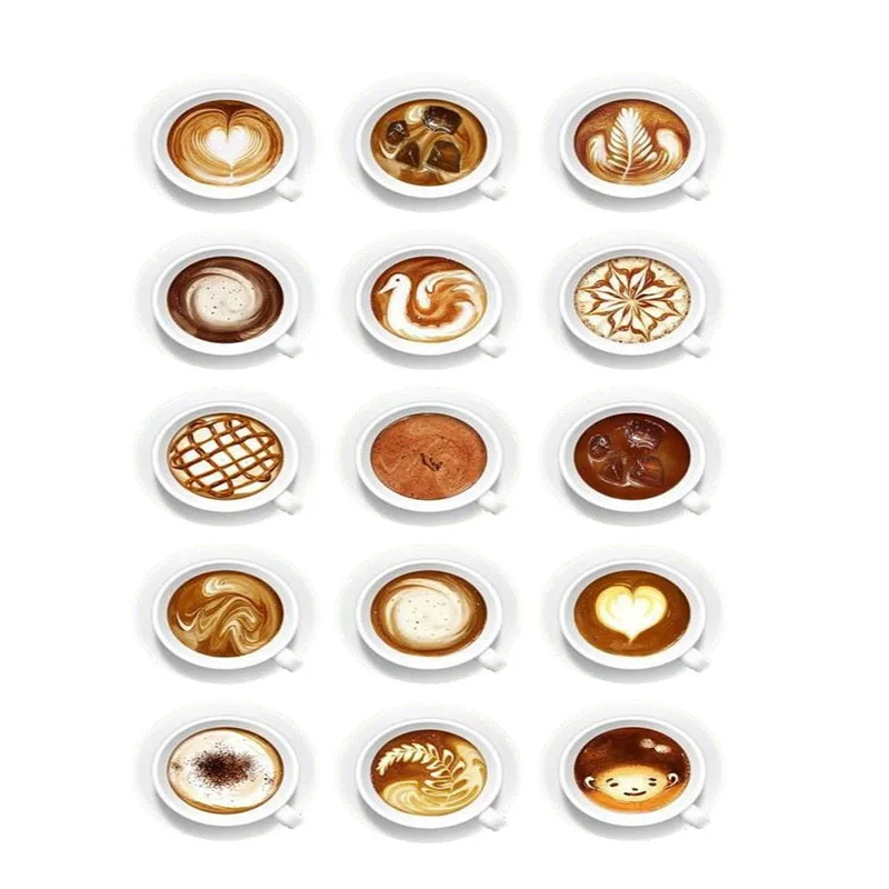 Agulha gravada em aço inoxidável 304, agulha elegante gravada em café com 10 peças