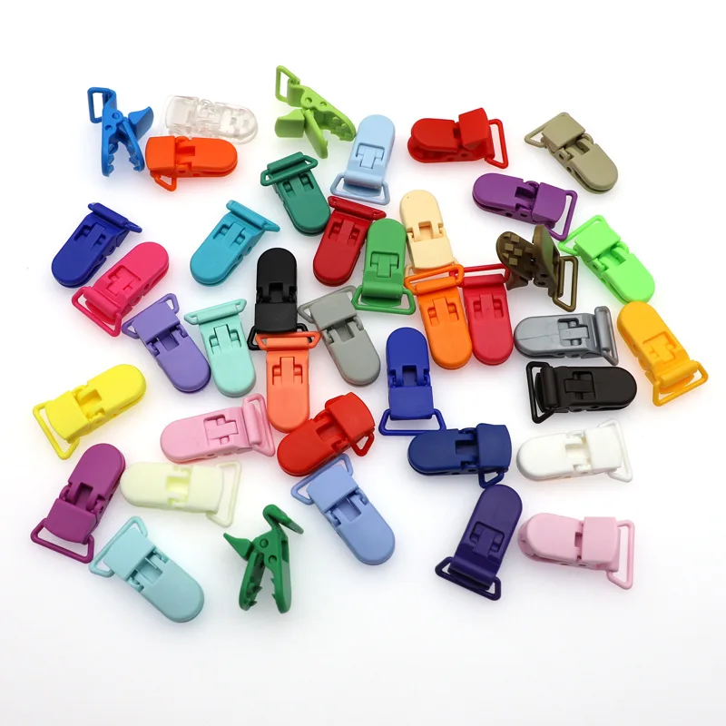 

5PCs Plastic Suspender Pacifier Clips With Plastic Craft Sewing Tool 40x25mm