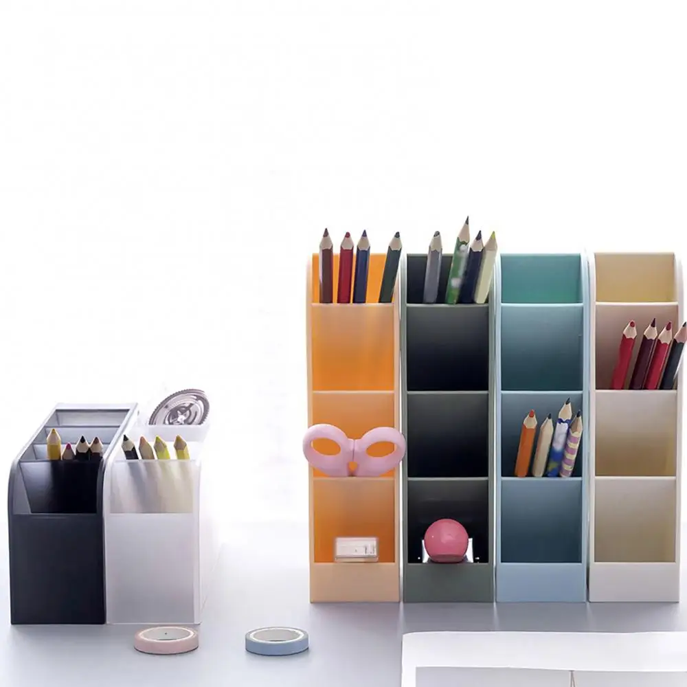 ใหม่ Creatieve 4 Grid Sub-Grid พลาสติกโต๊ะ Desktop ปากกาเมคอัพผู้ถือ Make ถาด