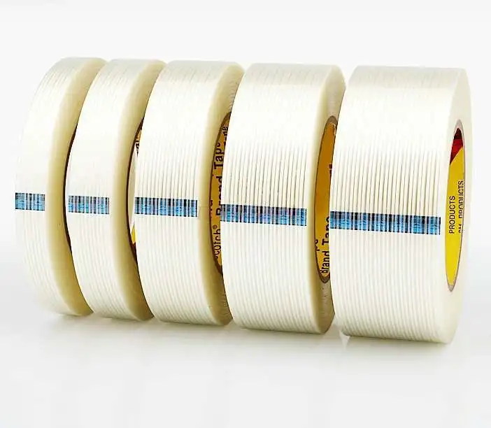 2pcs Fiber tape strong high viscosity non-marking single-sided transparent waterproof high temperature resistant stripe