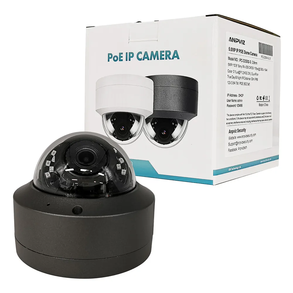 Anpviz 4K 8MP POE IP Camera Dome Security Camera Outdoor Built-in Mic Audio IP66 30m IR H.265 Danale CCTV Wide Angle Remote View