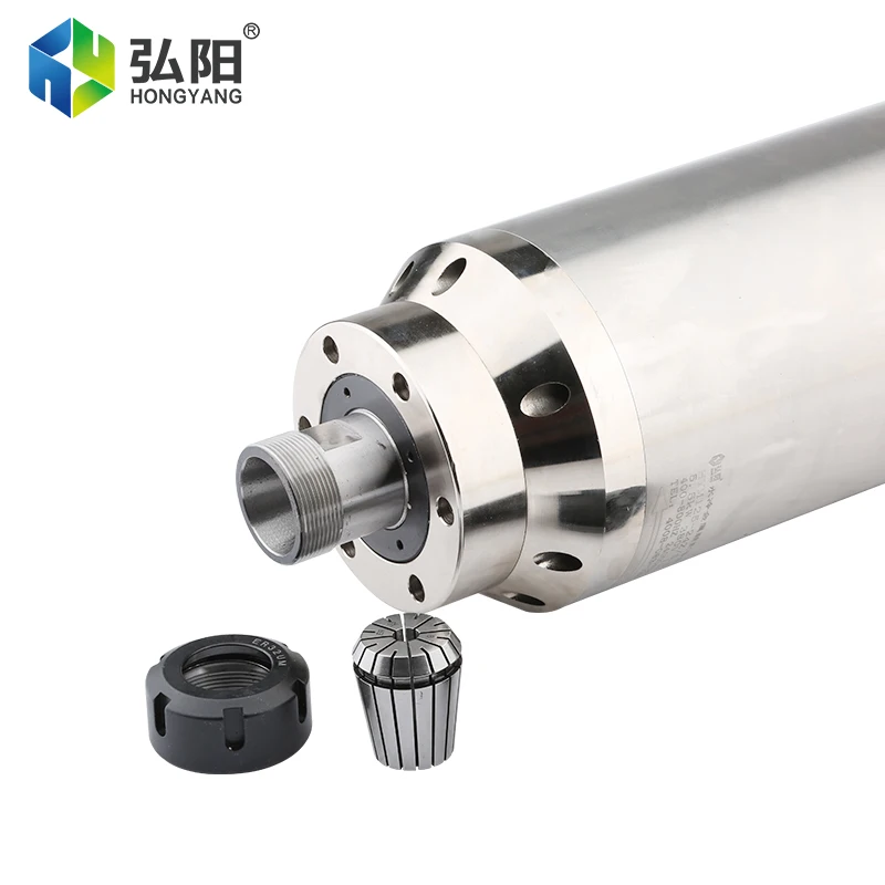 CNC Spindle Motor 5.5kw ER32 Water-Cooled Spindle 4 Bearing D125mm 4pcs Ceramic Ball Bearing For CNC Router Metal Milling Tool