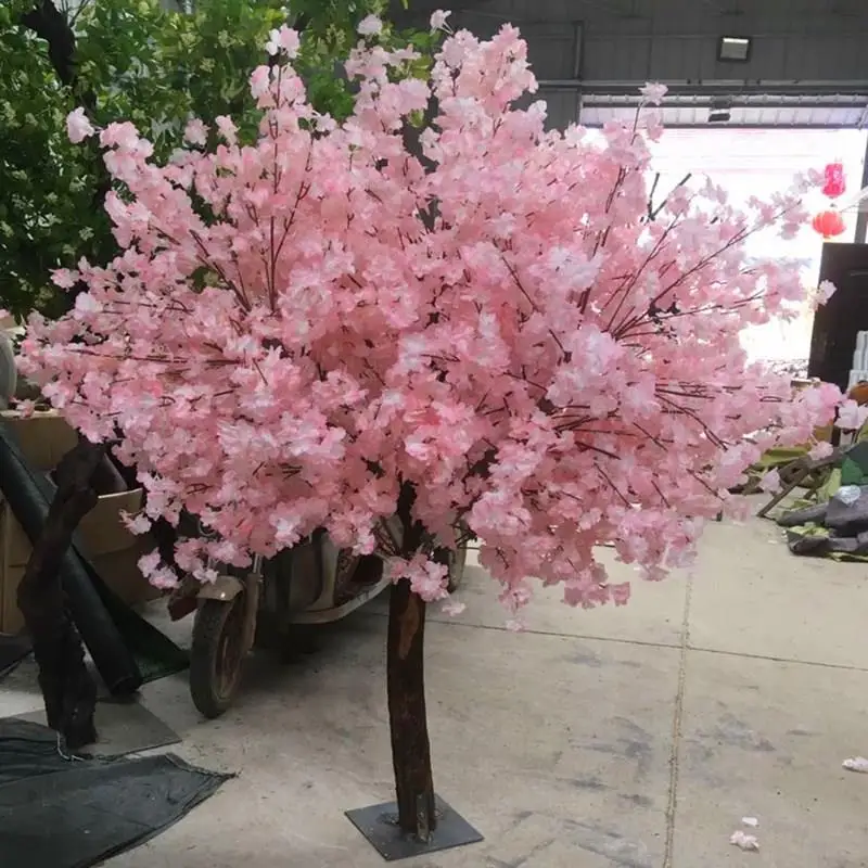 

Simulation Cherry Tree Indoor Decoration Large Flower Tree Fake Trees