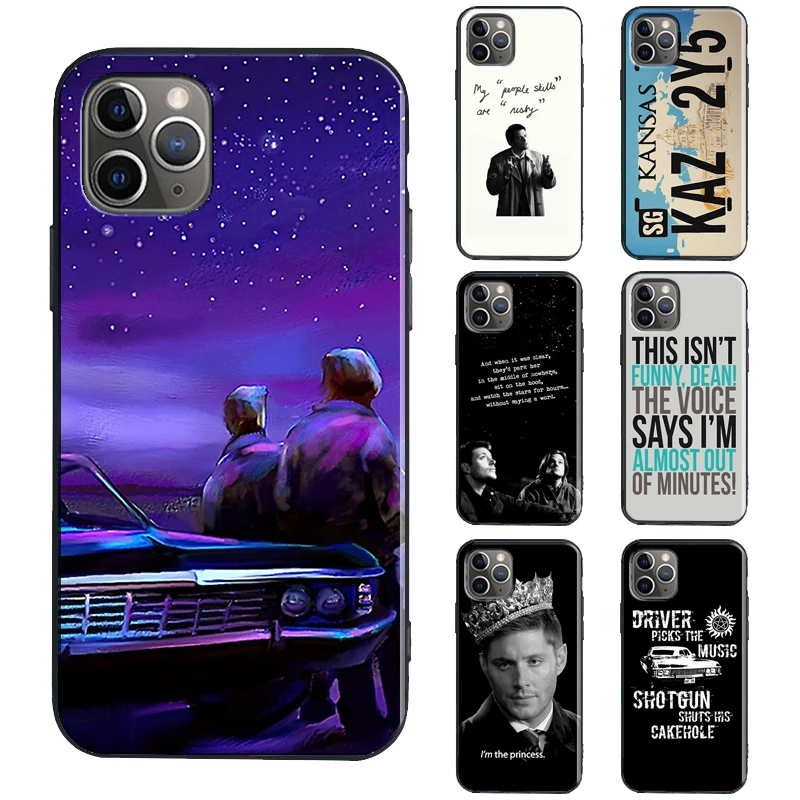 Supernatural Collage TPU Case For iPhone 13 11 14 12 Pro Max mini XR X XS Max 6S 7 8 Plus SE 2020 Cover Funda