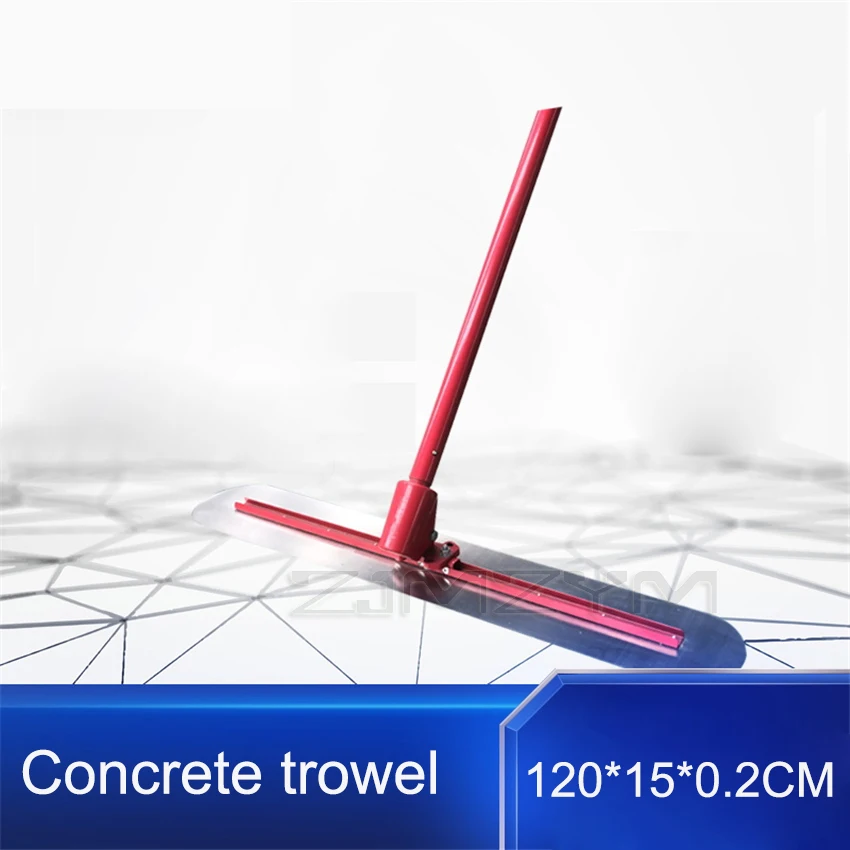 Handheld Concrete Leveling Machine Manual Push-pull Concrete Trowel Stainless Steel Cement Road Leveling Machine 120*15*0.2CM