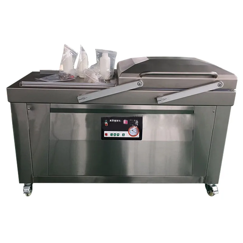 Commercail vacuum sealer DZ-600-2S double chamber vacuum packaging machine Multifunction Stainless steel vacuum sealing machine