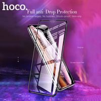 Hoco Tempered Glass Protective Cover Film for iPhone 14 13 11 Pro Plus Curved Edge 3D Full Screen Protector for iPhone 7 X XR