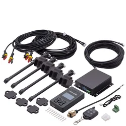 Auto Air Ride Suspension Electronic Control System with Height Sensor Bluetooth-compatible Remote and Wire Control Universal