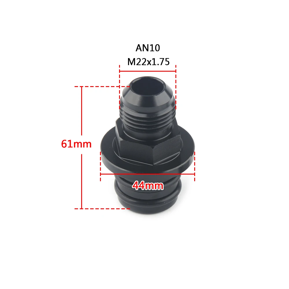 Black Rear Block Breather Fitting Adapter For Acura Integra Honda CR-V Civic Oil Catch Can B16 B18 B20