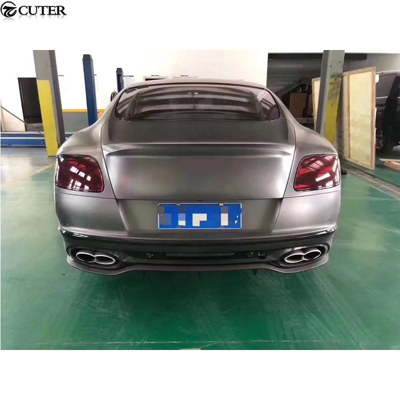 Supersport Style Carbon Fiber Frp Car Body Kit Front Bumper Rear Bumper Side Skirts Rear Spoiler for Bentley Continental Gt