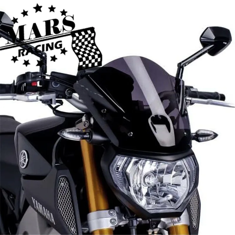 

Motorcycle sport Touring MT09 Windshield WindScreen Wind Deflector For Yamaha 2013 2014 2015 2016 MT-09 FZ-09 FZ09 MT 09'13-'16