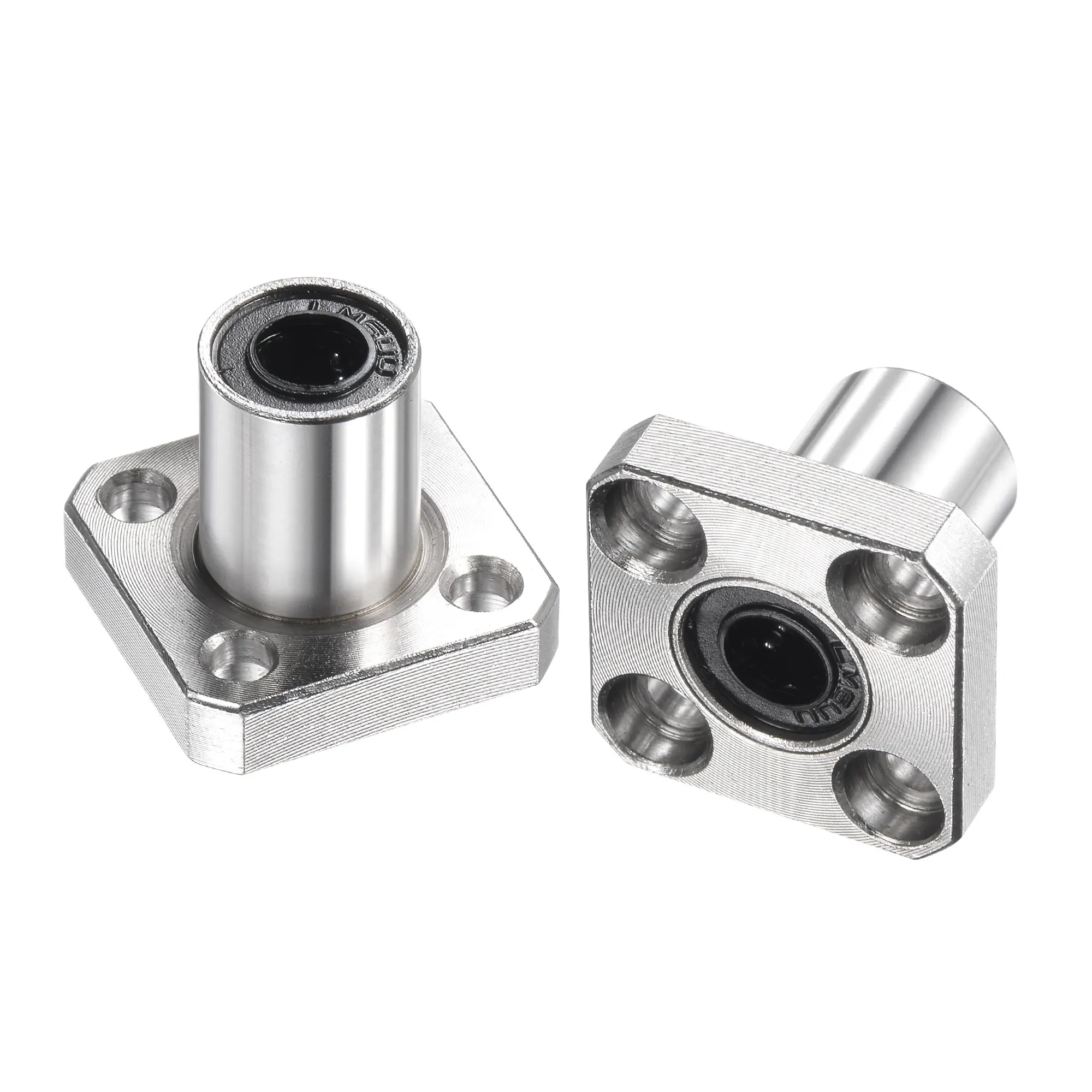 

uxcell 2pcs LMK6UU Linear Ball Bearings 6mmx12mmx19mm Square Flange for CNC 3D Printer