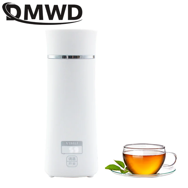 DMWD Portable Electric Kettles Cup 350ml Tea Coffee Electric Kettle Travel Boil Water Keep Warm Kitchen Appliances Thermo Teapot