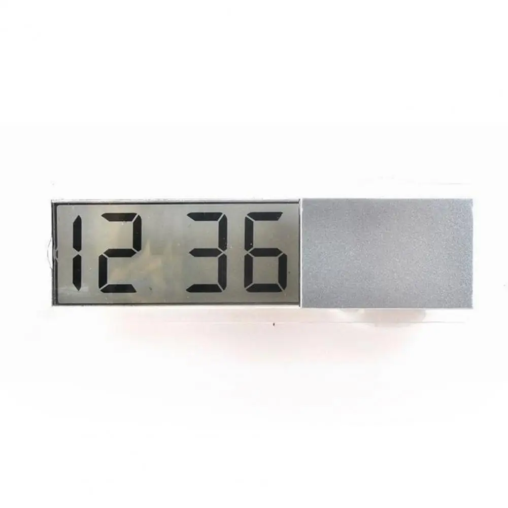 Universal Car Digital Clock Mounted Sucker LCD Digital Display Dashboard Windshield Electronic Clock Car Accessories