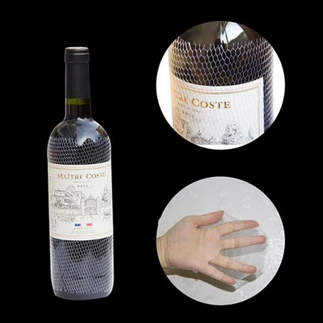 PE plastic prevent friction Wine Bottle Sleeve Protection Net Cover Mesh Liquor Bottle Sleeve Wine Bottle Supplies