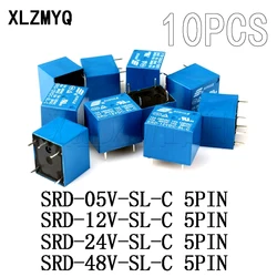 リレーモジュールSRD-05VDC-SL-C SRD-12VDC-SL-C SRD-24VDC-SL-C SRD-48VDC-SL-C DC 5v 12v 24v 48v srd-250vac 10a 5ピン電源リレー