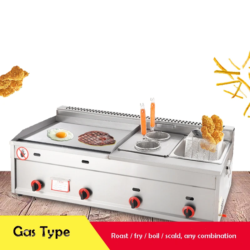 

Commercial Grill Deep Fryer Gas Griddles Frying Machine Oden Noodle Cooking Machine Roast/Fry/Boil/Scald