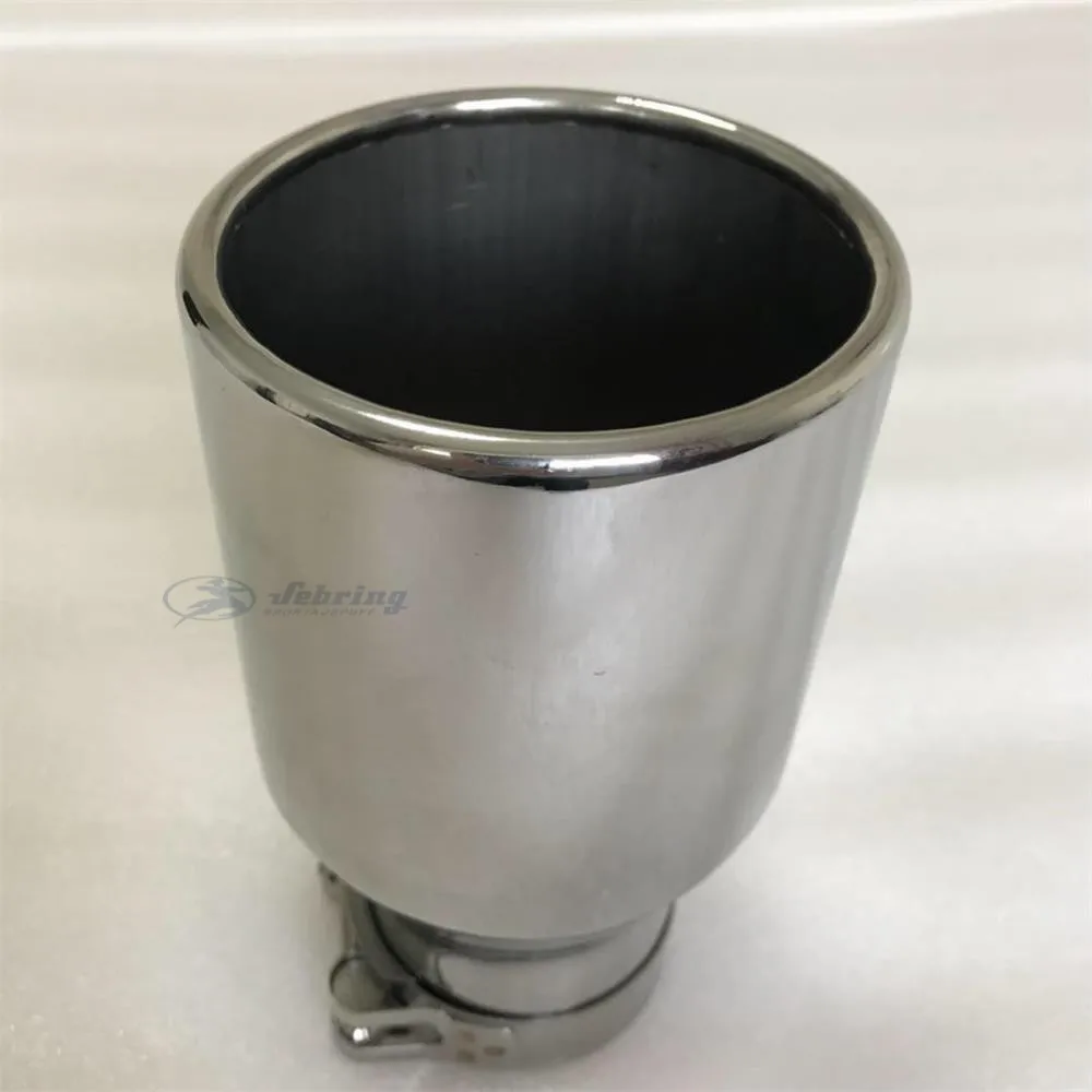 Stainless steel Large Diameter 115mm 4.5inch The flat edge universal muffler tail throat Car modification exhaust tip pipe
