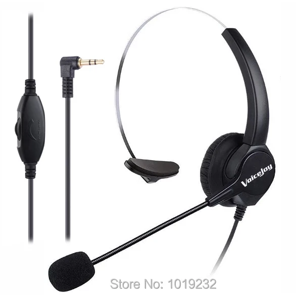 2.5mm Plug office headset Anti-noise Headphones with 2.5mm plug for Cisco Linksys SPA501G SPA502G SPA504G 525G SPA921 GIGASET