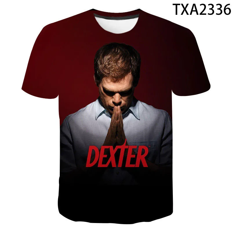 2021 TV Series Dexter 3D Printed T Shirt Men Women Fashion Casual Sweatshirt Short Sleeve Streetwear Oversized Tops