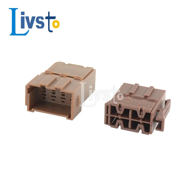 

5 Set 8 Pin Automotive Connectors Brown Rectangular Male Female Wiring Socket 927368-1 969191-4