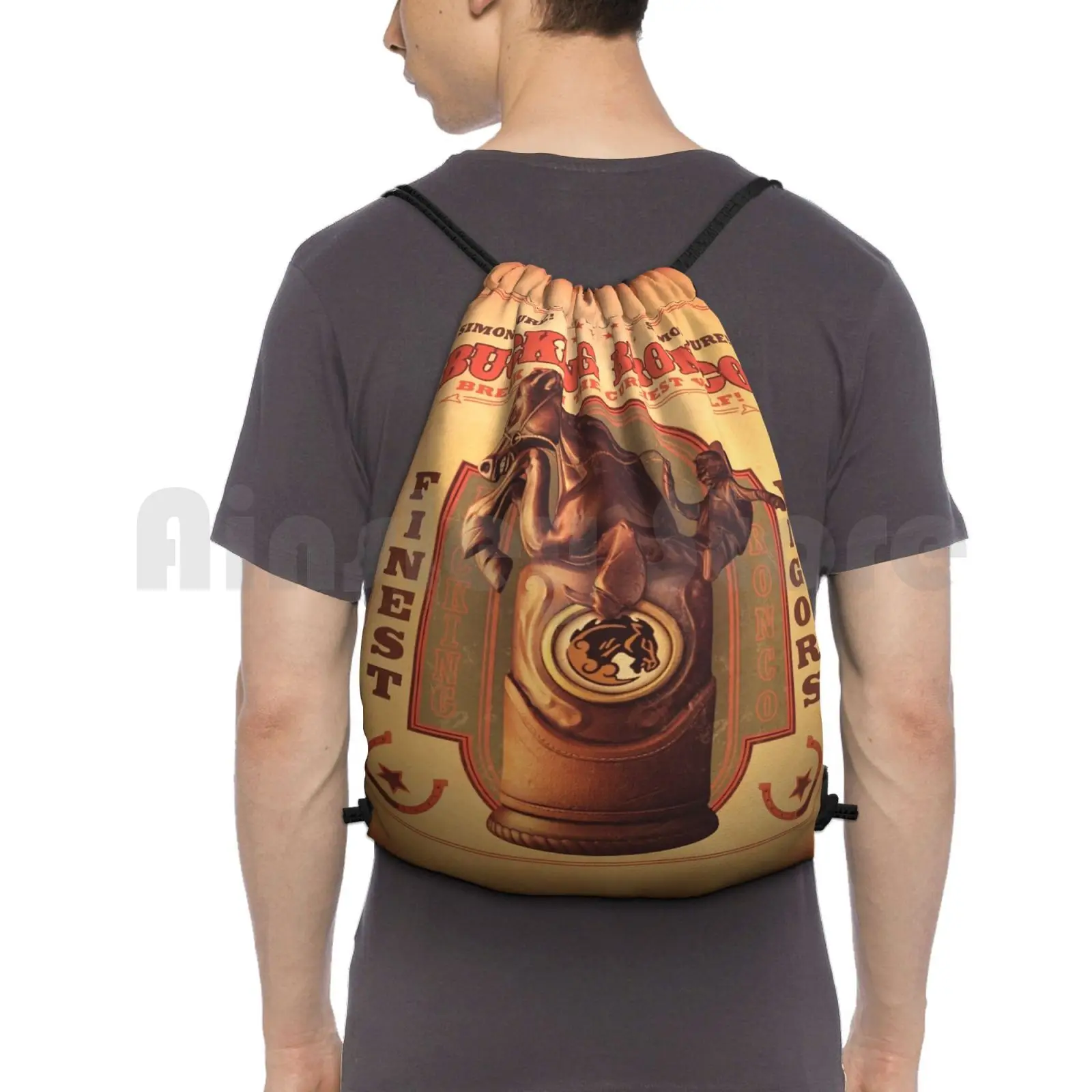 

Bioshock Infinite – Bucking Bronco Backpack Drawstring Bag Riding Climbing Gym Bag Bioshock Bioshock Infinite Infinite