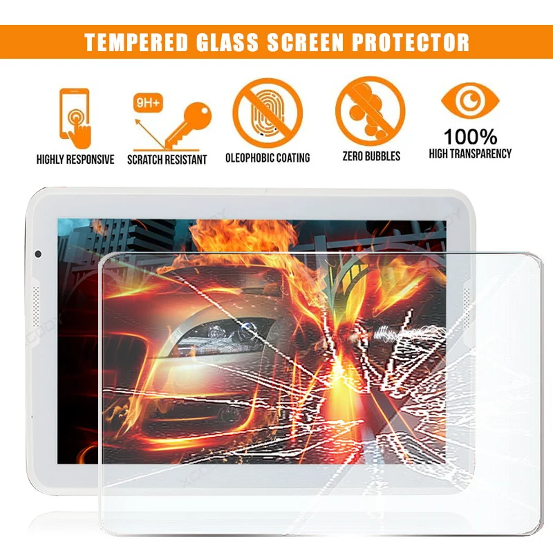 

For XGODY T1002 10.1 10.6" Tablet Tempered Glass Screen Protector 9H Premium Scratch Resistant HD Clear Film Cover