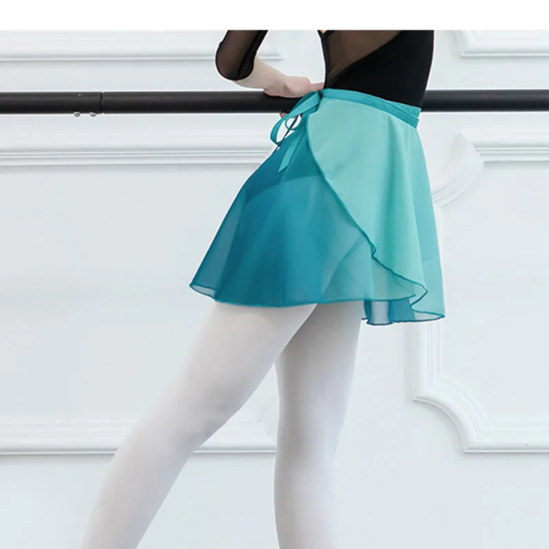 Professional Adult Ballet skirt dance dress Chiffon Ballet Skirts Women Lyrical Soft Lace Up Ballerina Dance Costumes