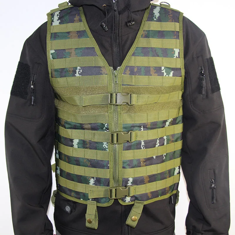 Tactical Vest Molle Assault Plate Carrier Airsoft Vest Adjustable Lightweight Mesh Vest Paintball CS Hunting Gear