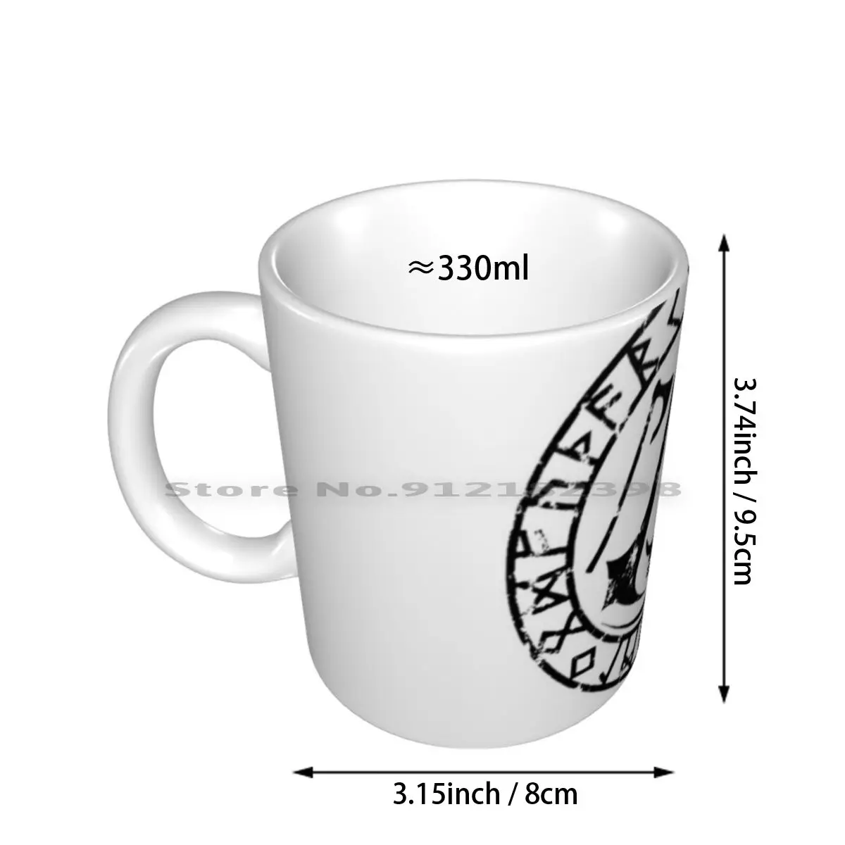 Meleleh Ceramic Mugs Coffee Cups Milk Tea Mug Valhalla Valhalla Video Game Rpg Stealth Game Playstasion Valhalla Creative