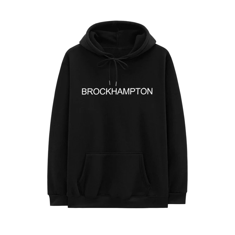 

Худи мужское флисовое с надписью Brockhampton, Повседневный пуловер, свитшоты, уличная одежда в стиле хип-хоп, 2023