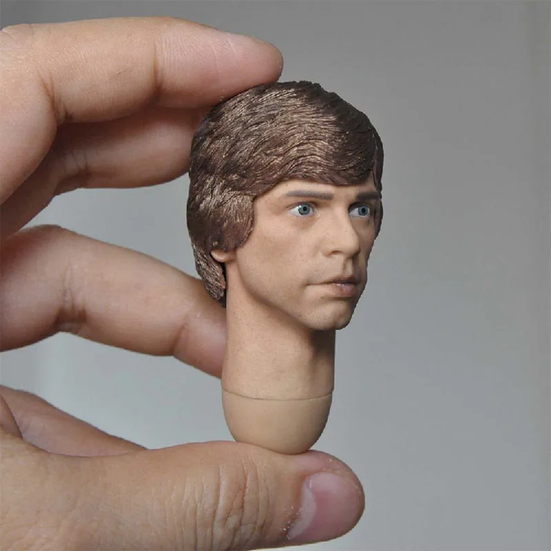 1/6 Luke Sw Head Sculpt Mark Hamill Hoofd Carving Met Lange Hals Model Fit 12 ''Mannelijke Action Figure Body poppen In Voorraad