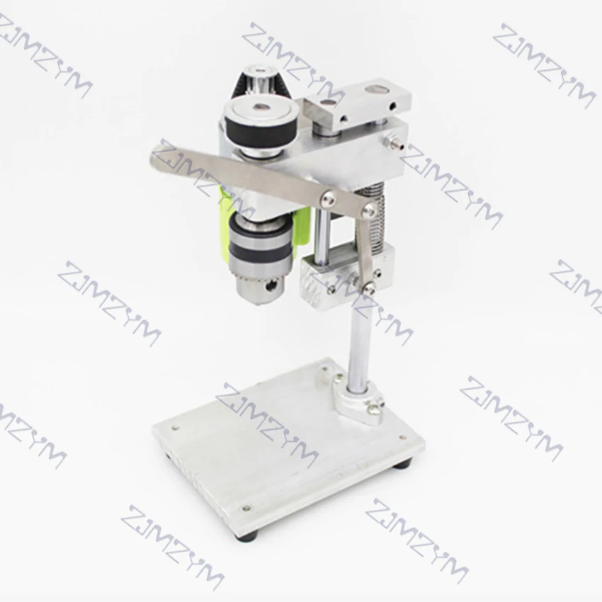 100W High Precision Mini Drill Press 7 Speeds Drilling Chuck 1.5-10mm Small Electric Bench Drill DIY Wood Metal Drilling Machine