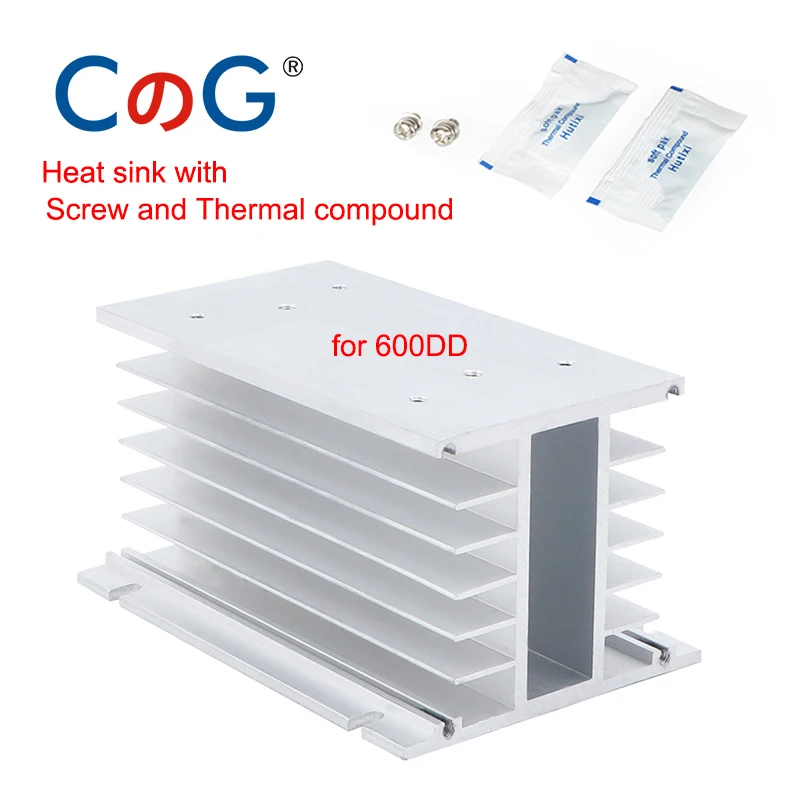 CG SSR-600DD 600A 220V 600V Big Voltage Single 1Phase JGX DC Control DC Heat Sink 3-32VDC To 5-220VDC 600A DD Solid State Relay