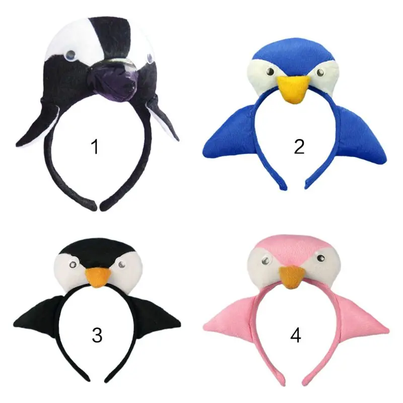 Festival di Halloween puntelli per spettacoli per bambini fascia fasce per pinguini accessori per capelli per adulti in maschera