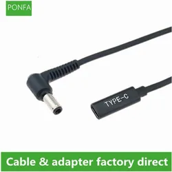 USB Type C Female to 6.0*3.7mm Male Plug Converter Laptop Dc Power Adapter Connector Charging Cable Cord for Asus Notebook PC