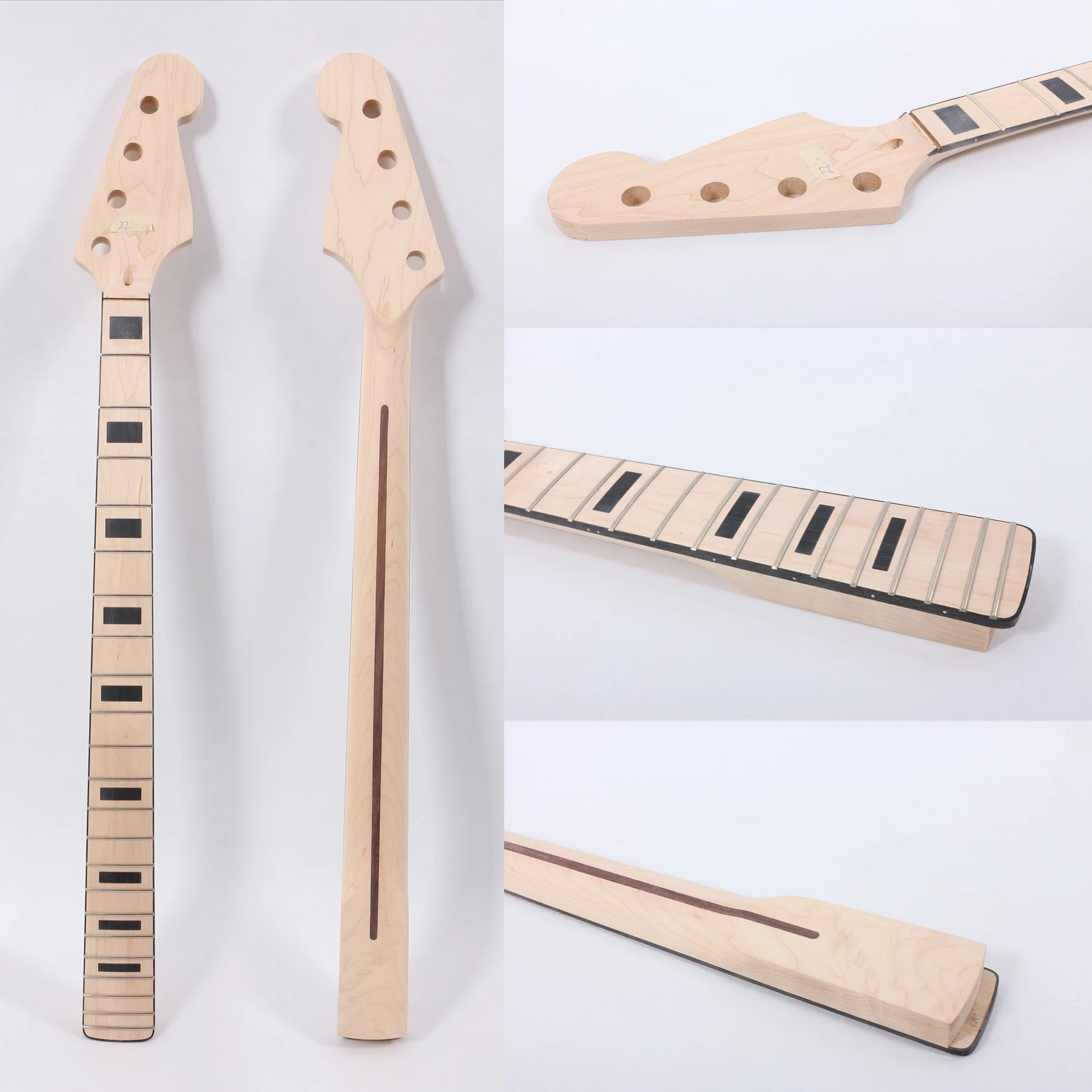 

B3 Electric Bass Guitar Neck right Hand Maple Wood Fretboard 22 Fret 34 Inch Inlaid Block DIY