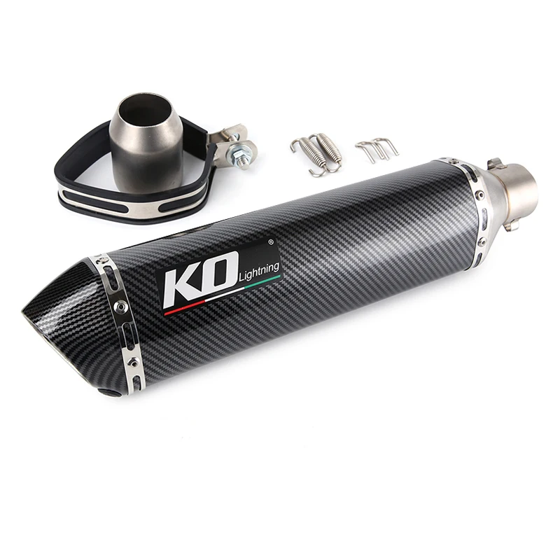 310 370 470 570 MM Silencer Motorcycle 51MM Exhaust Muffler Pipe Stainless Steel Tail Escape Removable DB Killer ATV Dirt Bike